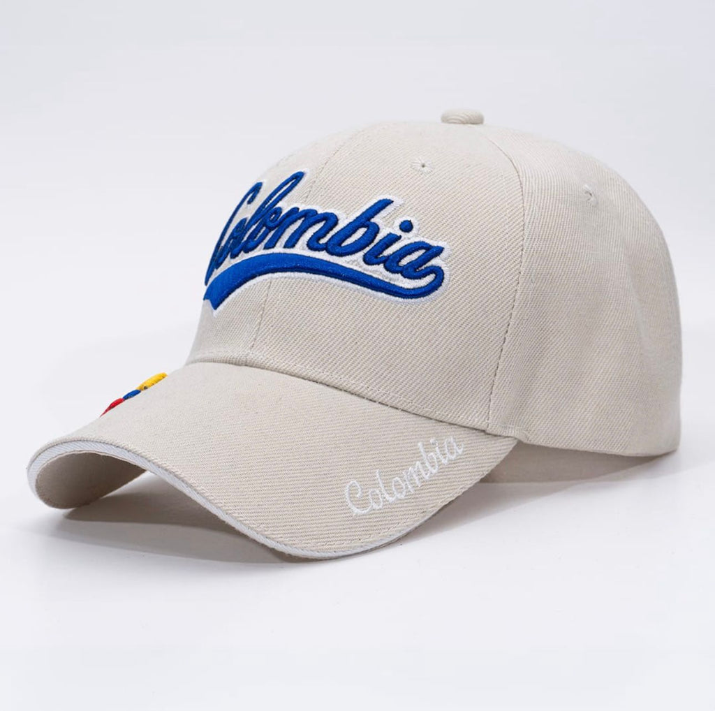 GORRA COLOMBIA BRODADA BEIGE