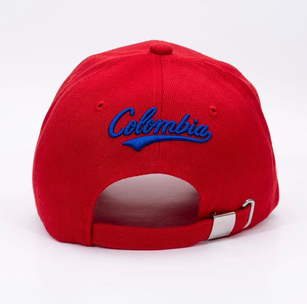 GORRA COLOMBIA BRODADA ROJA