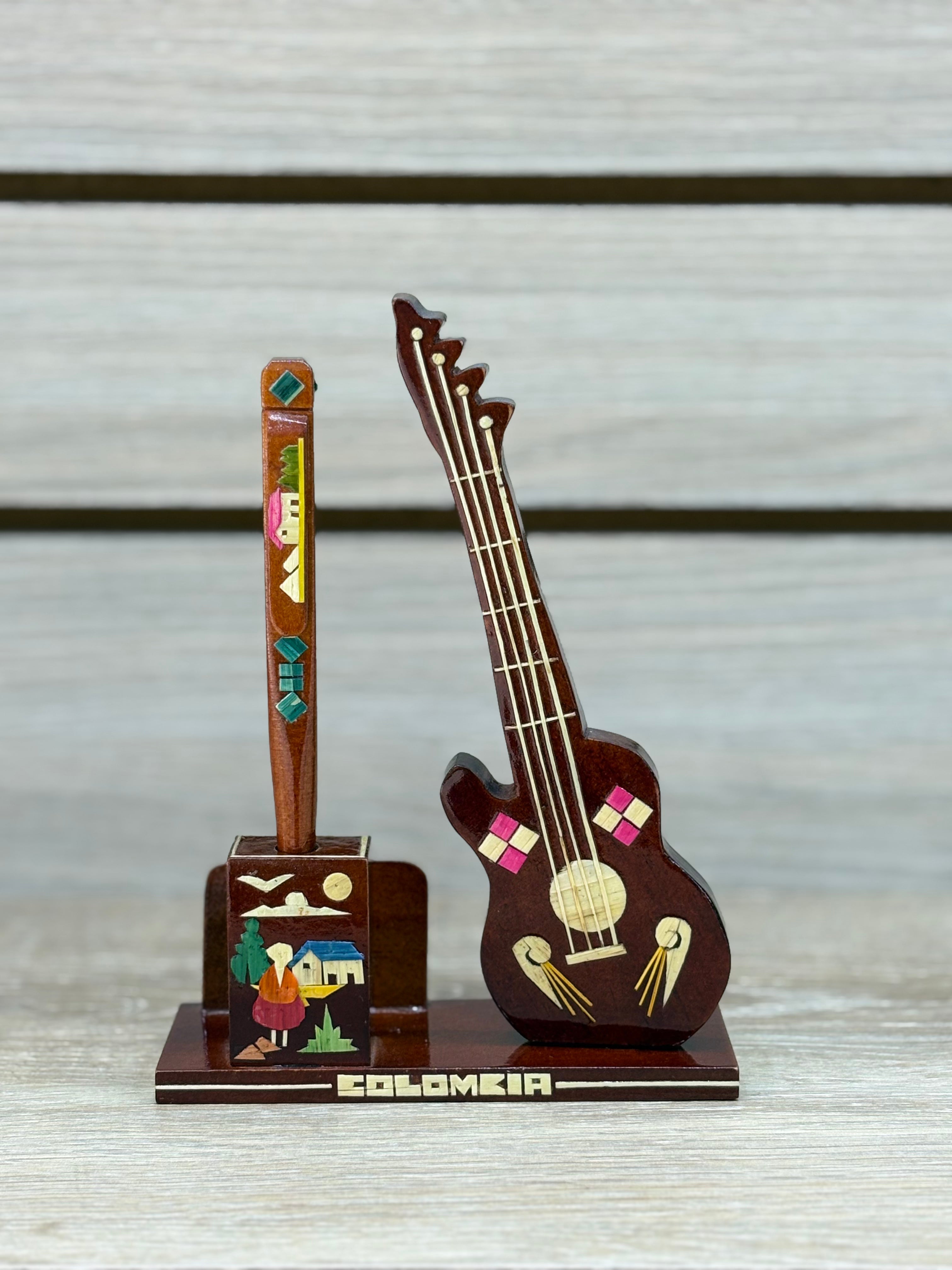 Portalapices Artesanal Guitarra - modelo 1