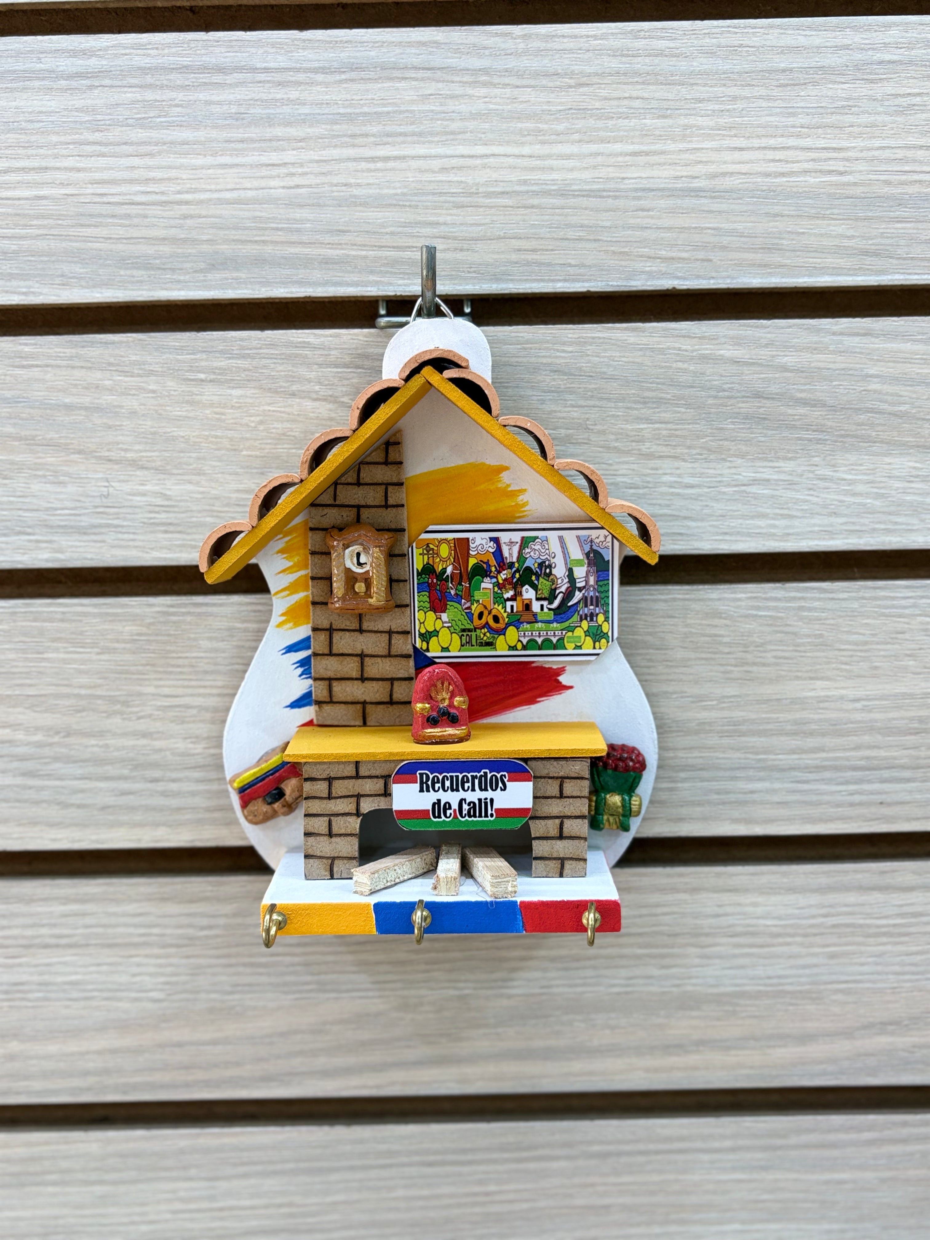 Portallaves Artesanal Casita - modelo 6