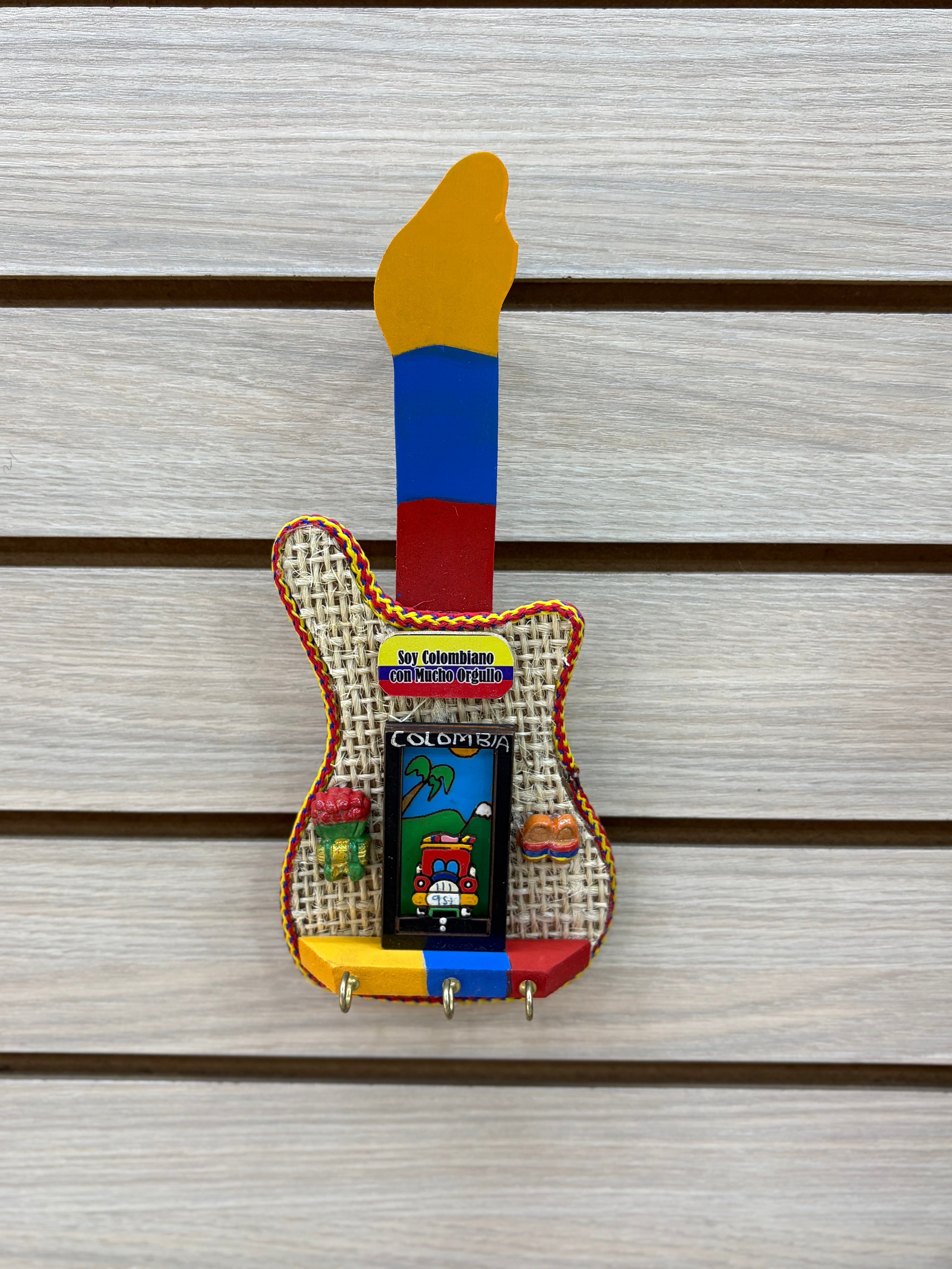 Portallaves Artesanal Guitarra y Costal - modelo 3