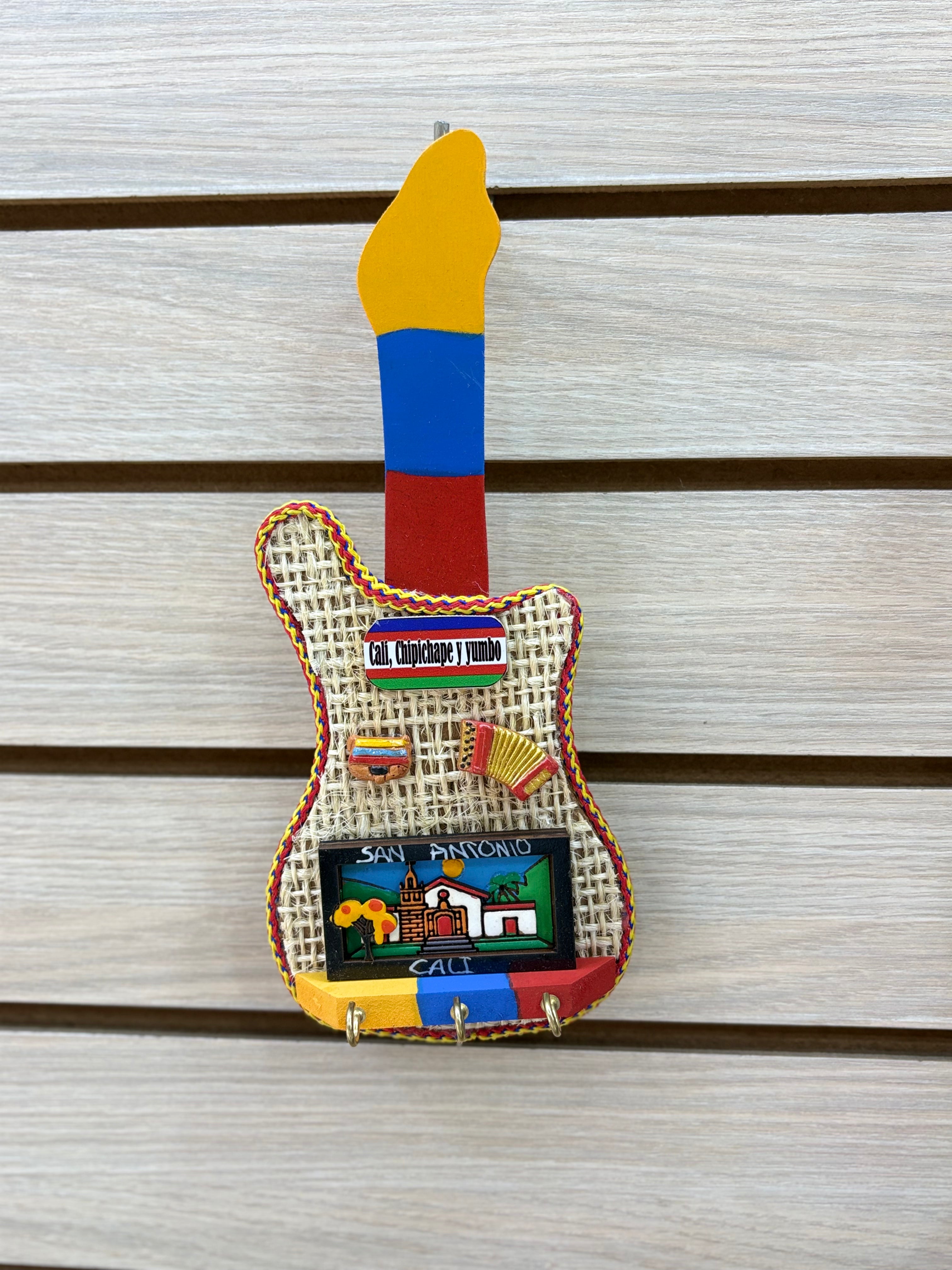 Portallaves Artesanal Guitarra y Costal - modelo 5