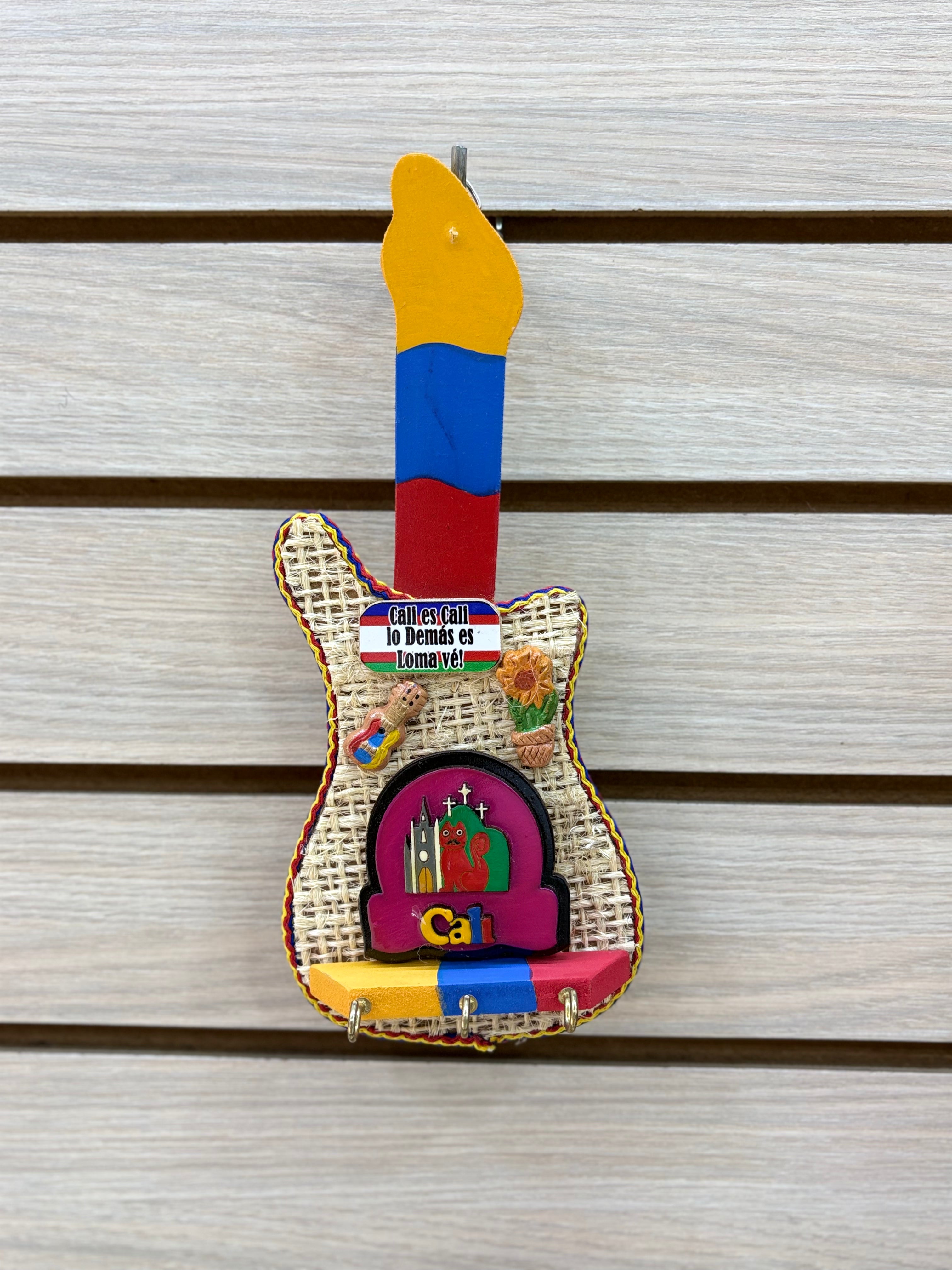Portallaves Artesanal Guitarra y Costal - modelo 8