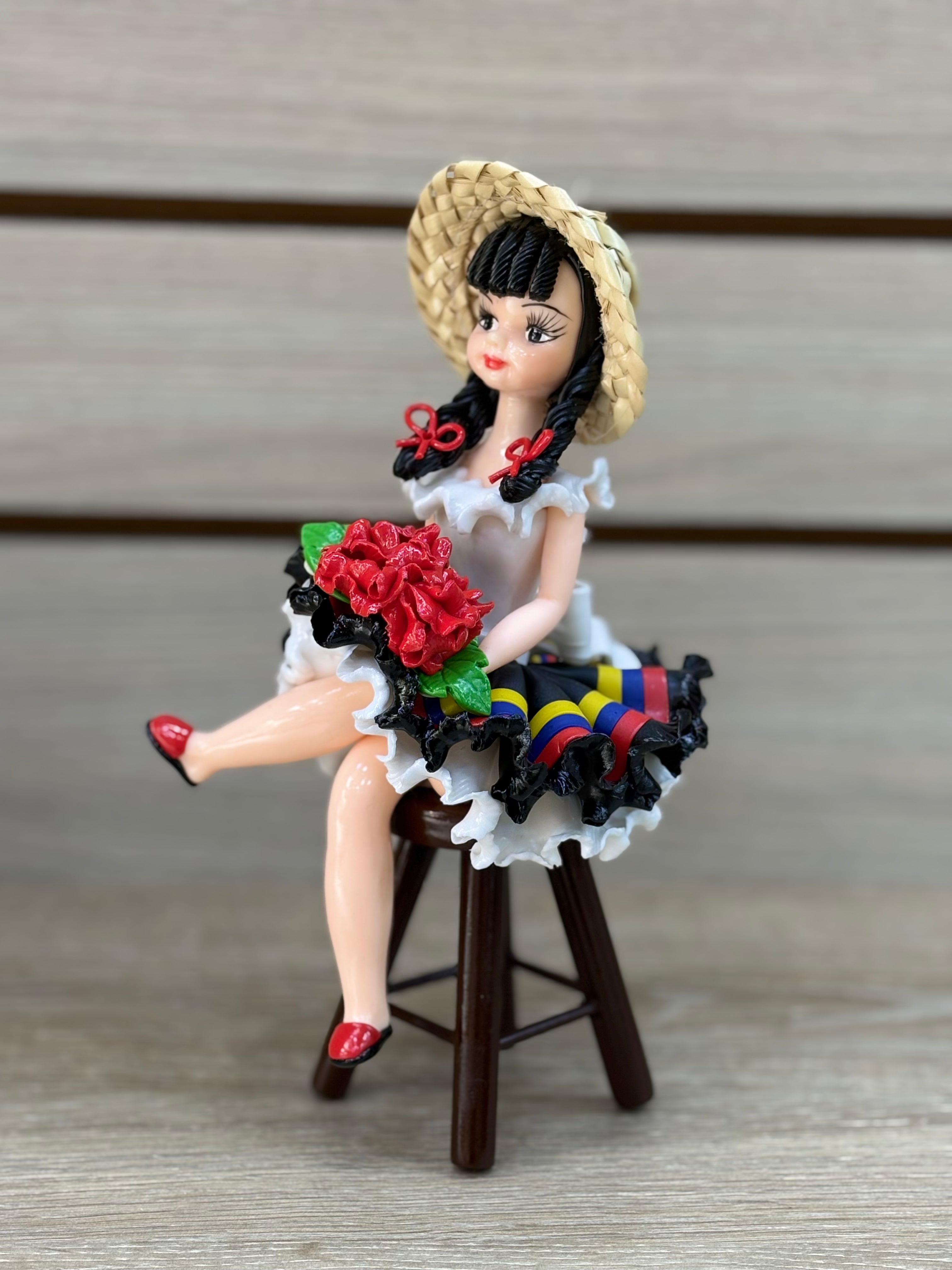 Figura Precolombina Nena Sentada - modelo 2