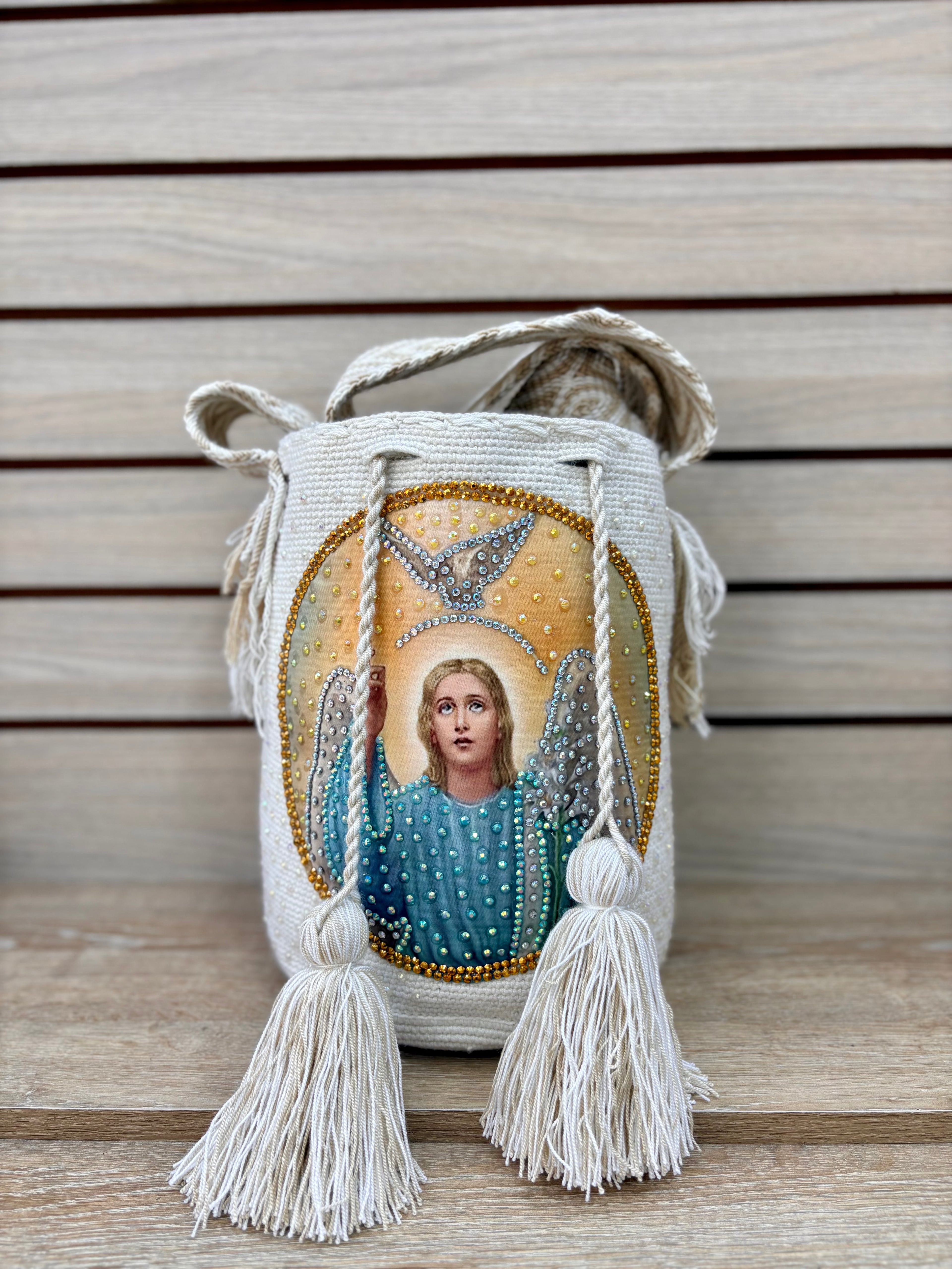 MOCHILA WAYUU RELIGISO PERLADA