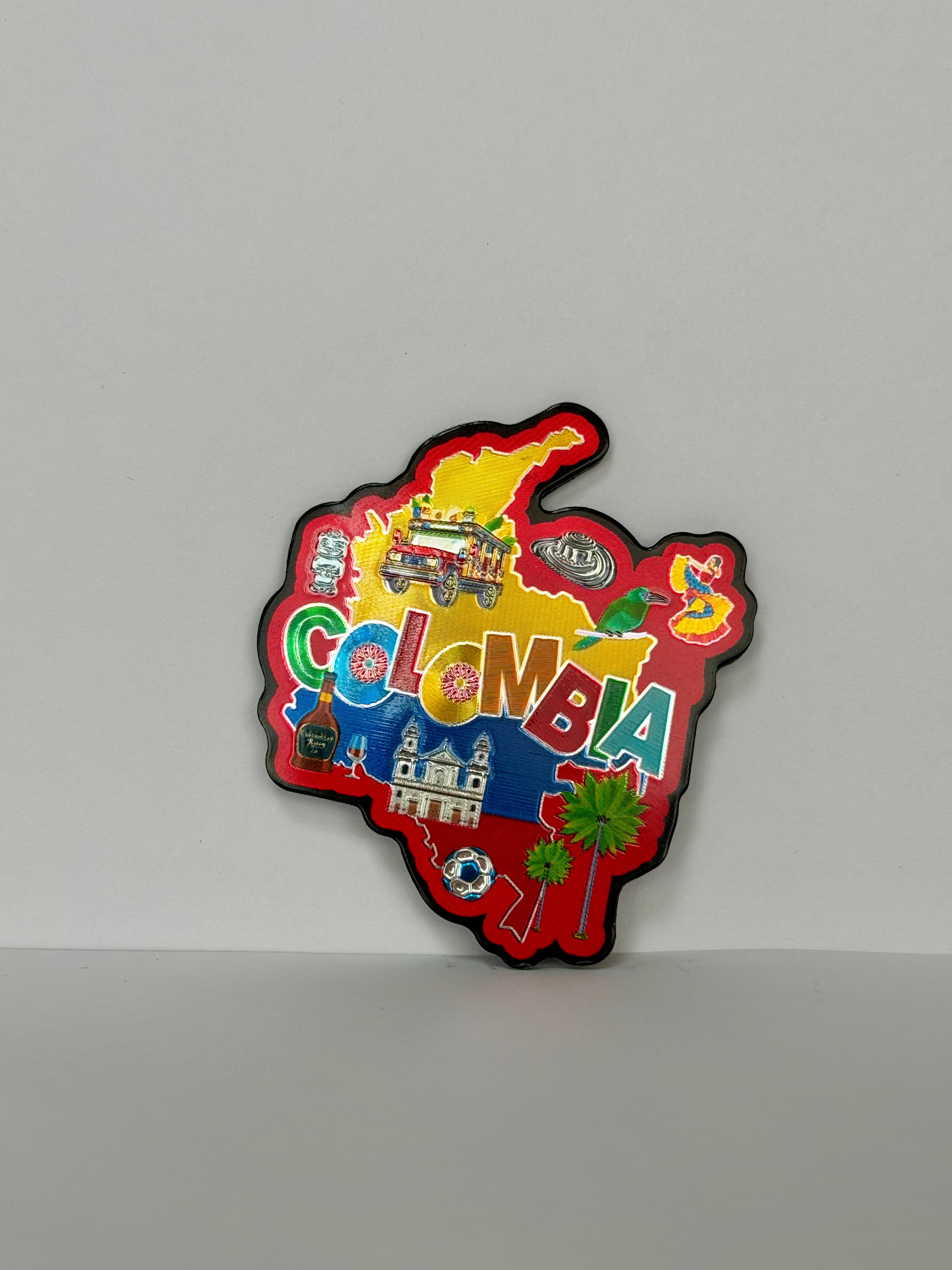 Imán Mapa de Colombia — Recuerdo Turístico