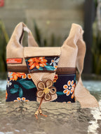 BOLSO DECORADO PEQUEÑO DE TELA