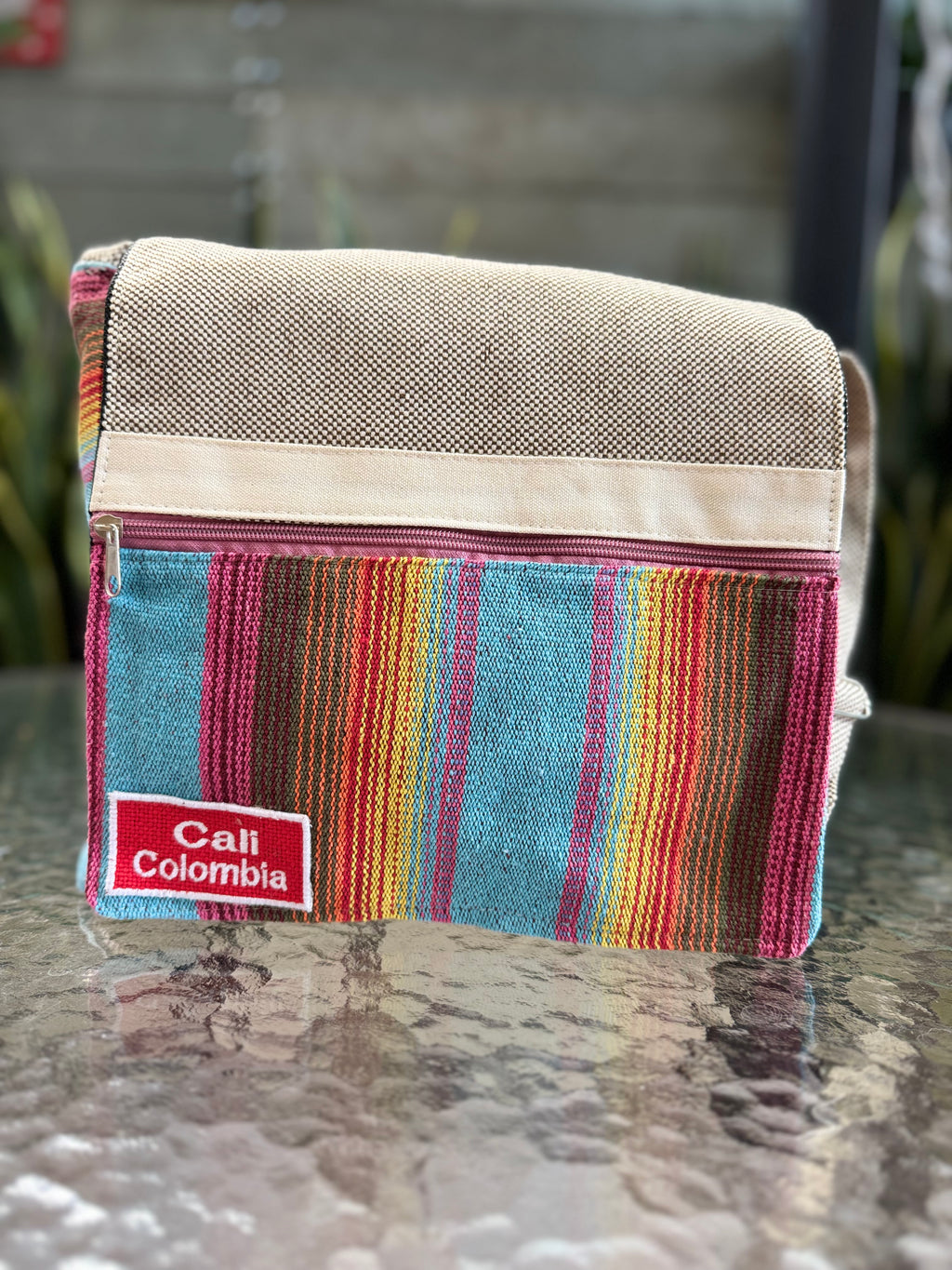 BOLSOS TELA CON TAPA