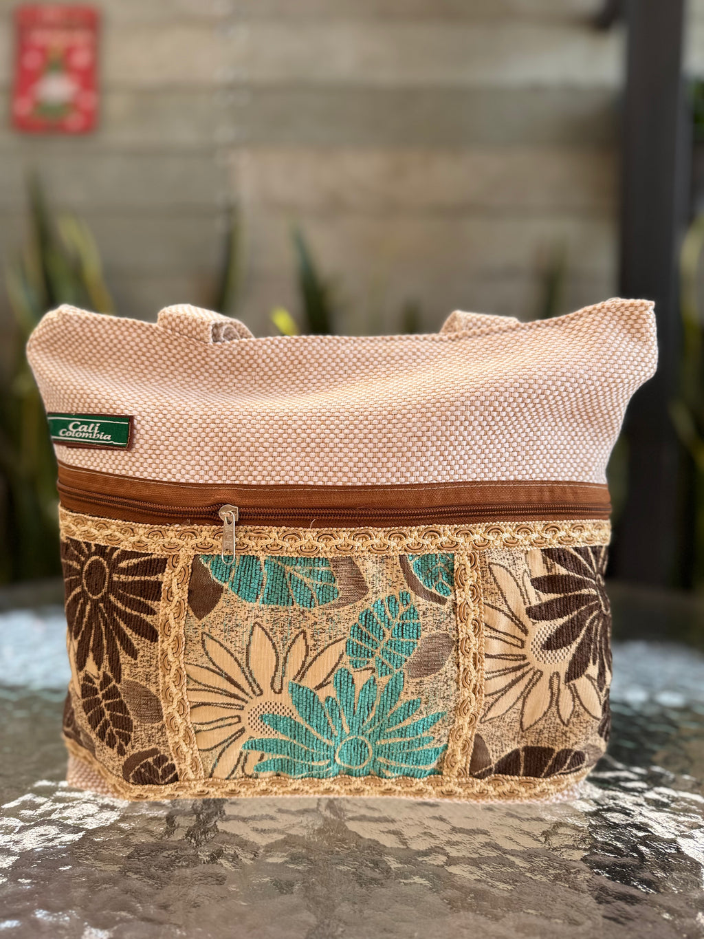 BOLSO DE TELA CON CIERRE