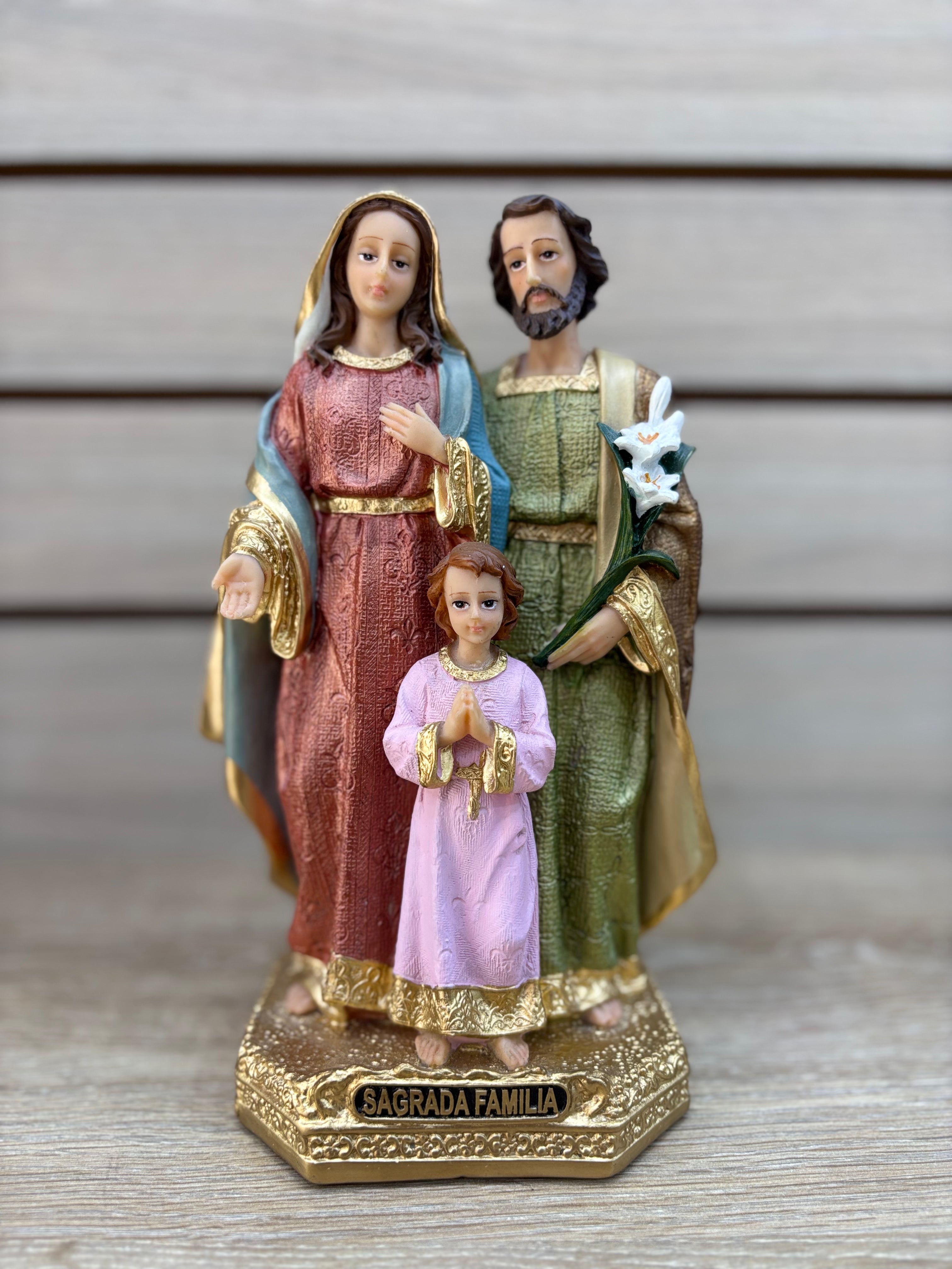 Figura Religiosa Sagrada Familia - Modelo 8 - Artesanias de Mi Tierra Querida