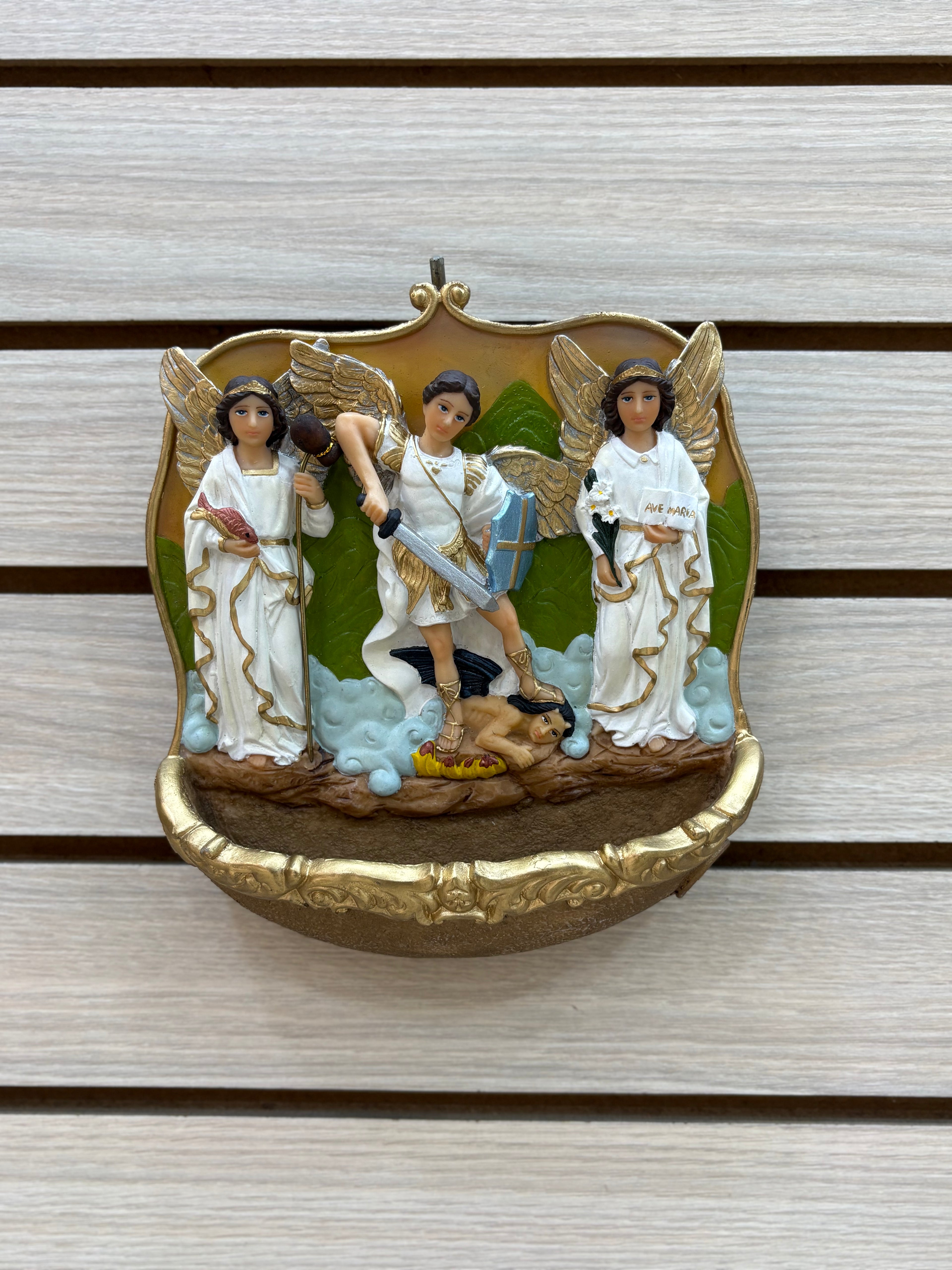 Figura Religiosa Angel - Modelo 2 - Artesanias de Mi Tierra Querida