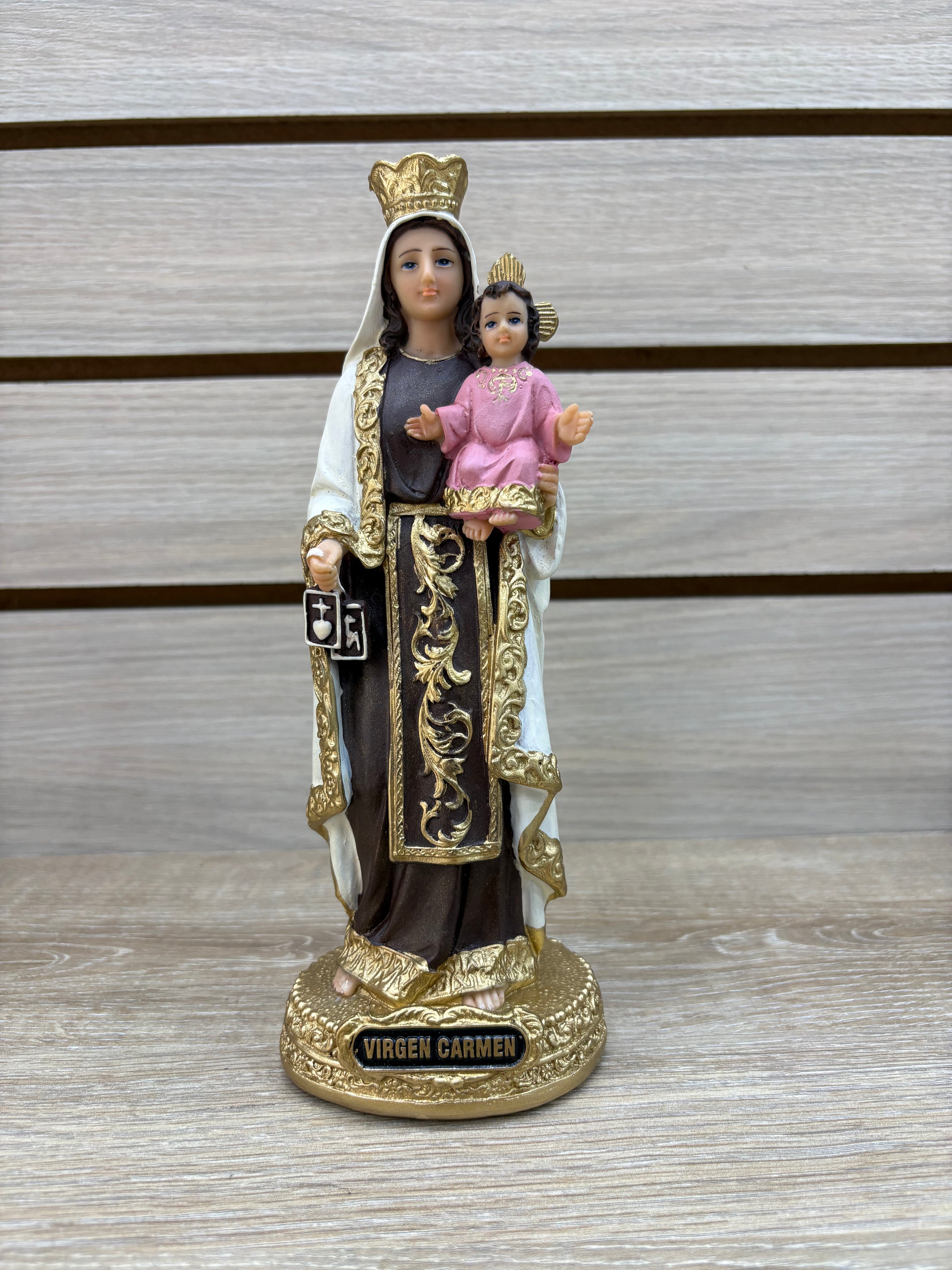 Figura Religiosa Virgen - Modelo 9 - Artesanias de Mi Tierra Querida