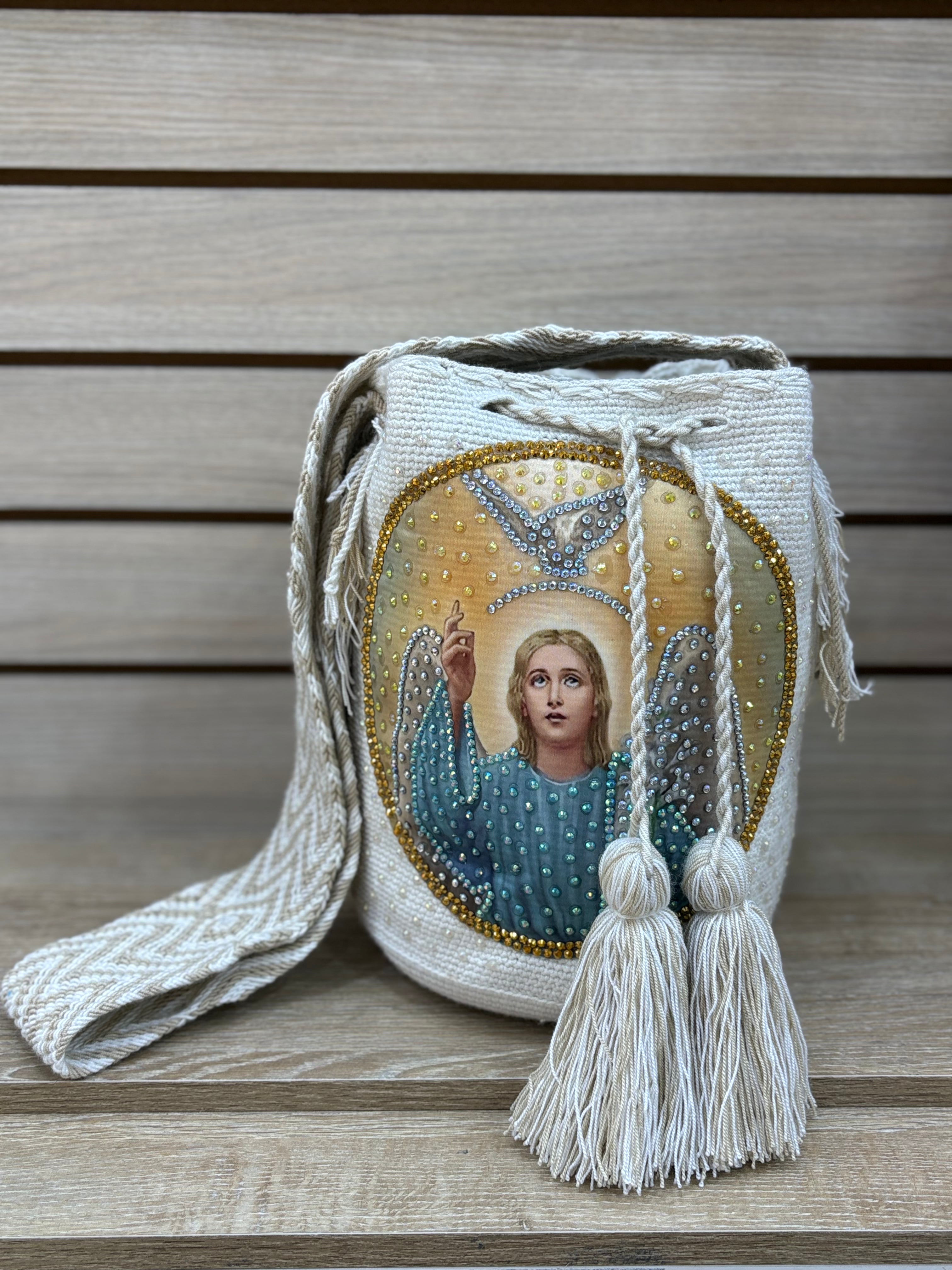 Mochila Wayuu Grande con Imagen - diseno 1