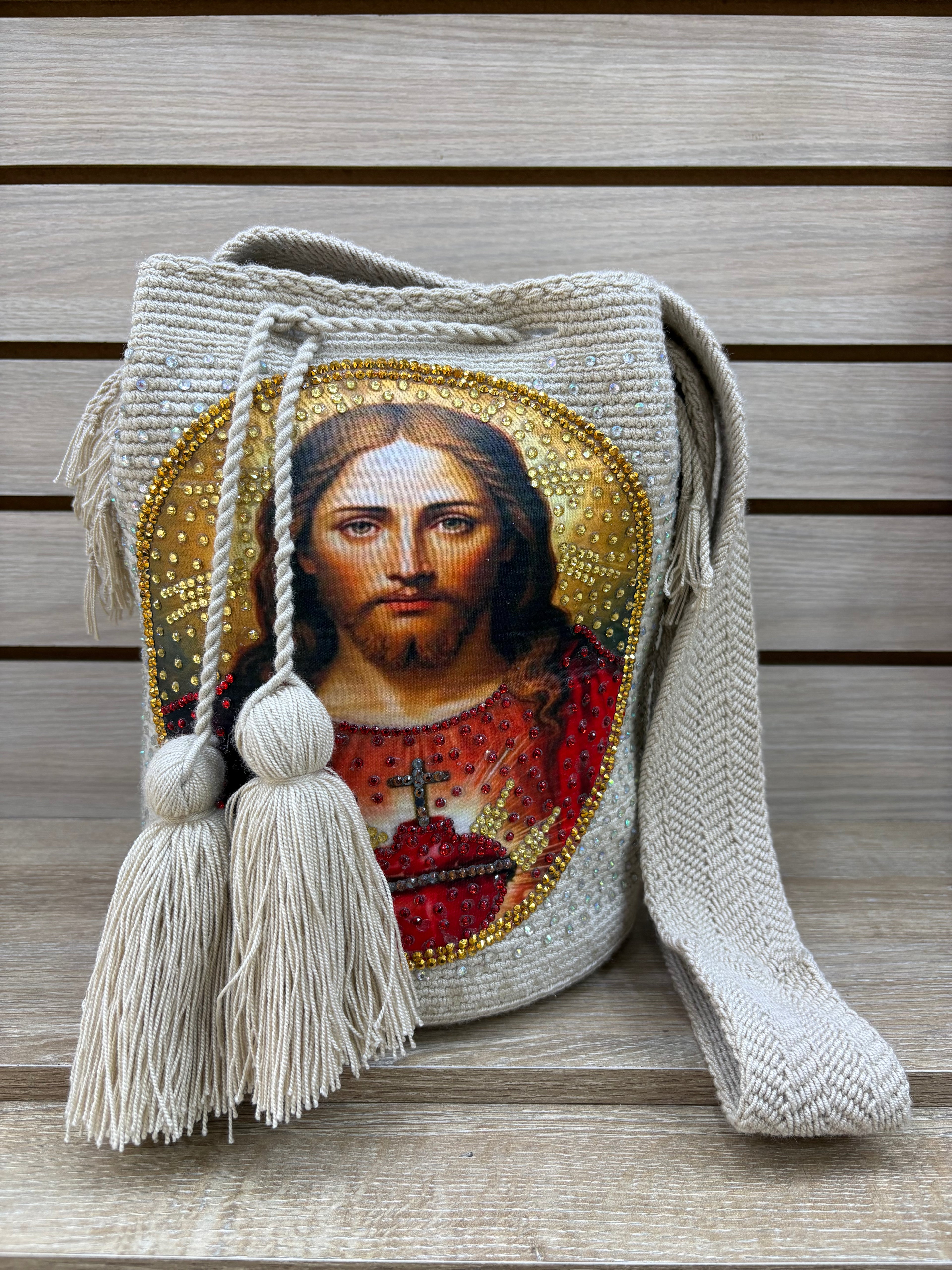 Mochila Wayuu Grande con Imagen - diseno 2