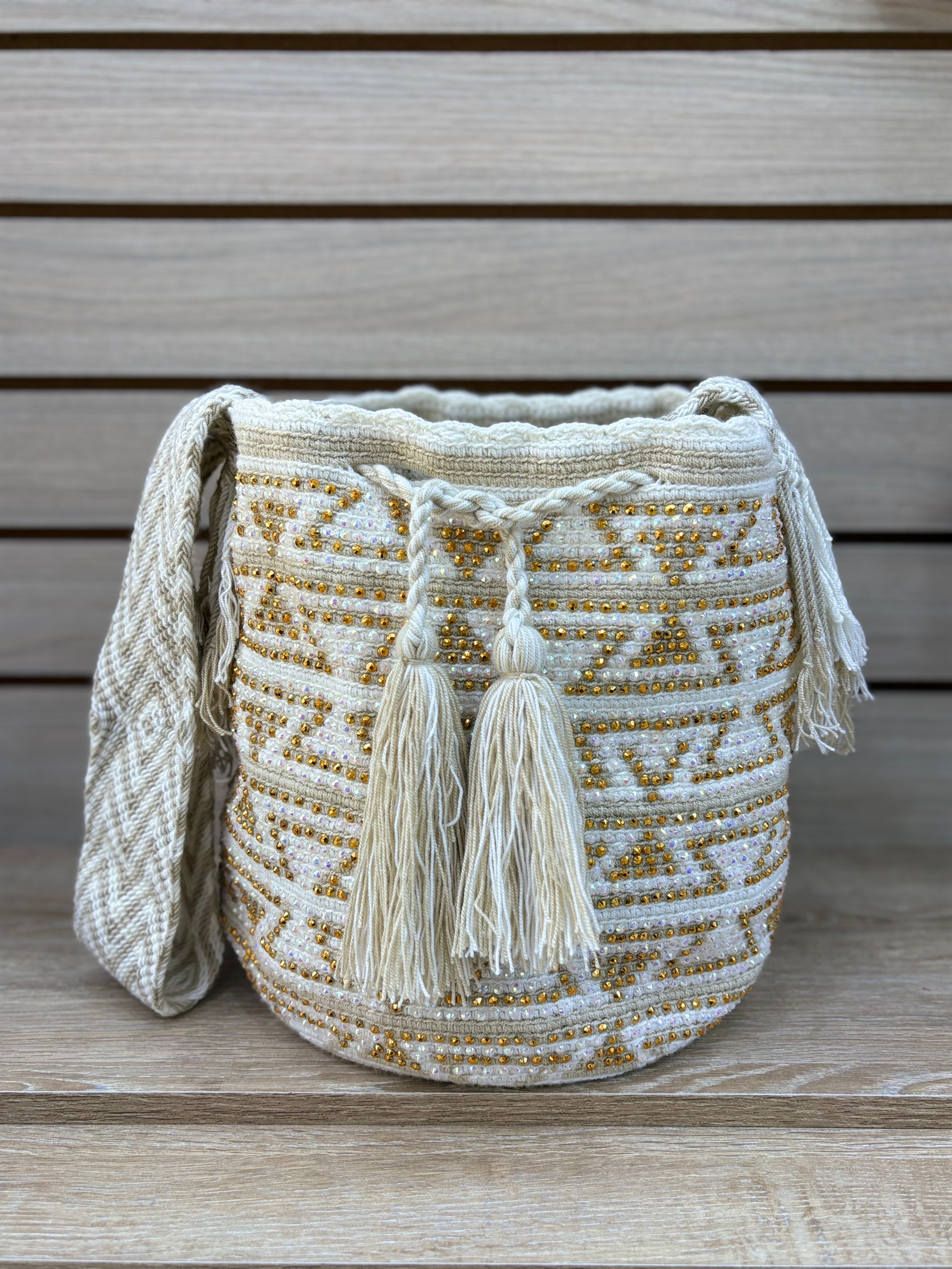 Mochila Wayuu Mediana con Pedreria - foto 1