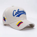 GORRA COLOMBIA BRODADA BEIGE
